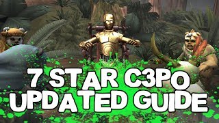 SWGOH C3PO Event 7 Star Guide with NO Logray  Star Wars Galaxy of Heroes [upl. by Wein]