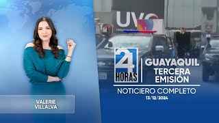 Noticiero de Guayaquil Tercera Emisión 13122024 [upl. by Trimmer]