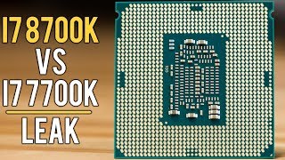 Intel i7 8700K vs 7700K Gaming Benchmarks [upl. by Anire]