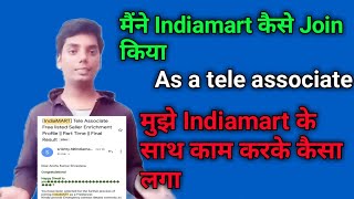 IndiaMART Tele Associate job review [upl. by Acirfa761]