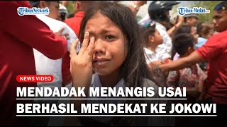 SOSOK ANAK SD Mendadak Menangis Usai Berhasil Mendekat ke Jokowi [upl. by Cattier40]