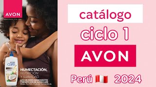 Catálogo ciclo 1 Avon  revista C01 🎄  Perú 2024 🇵🇪 [upl. by Mill425]