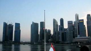 NDP 2011 Majulah Singapura with Singapore skyline [upl. by Edette]