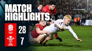 Highlights  England U20 Men v Wales U20 Men  U20 Six Nations [upl. by Opiuuk]