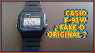 ⏰ como reconocer reloj ⏰ CASIO F91W ORIGINAL de los Falsos O0001 [upl. by Shane28]