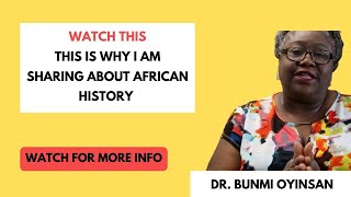 Full African History By Dr Bunmi Oyinsan  Why I Am Focusing African History  Sankofa Pan Africa [upl. by Eceertal]