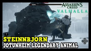 Assassins Creed Valhalla Steinnbjorn Legendary Animal Boss Fight in Jotunheim [upl. by Merle]