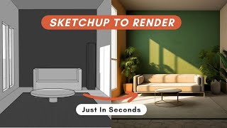 Turn Your Mood Boards amp SketchUp Models into Realistic Renders Using AI [upl. by Elocen]