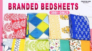 399 Rs కె Branded Bedsheets  Bedsheets Wholesale Prices in Telugu  Designer Bed Sheet [upl. by Enaamuj950]