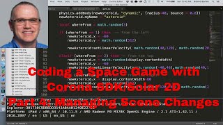 Solar2D amp Corona SDK Guide Building a space game Part 4  Scene Management [upl. by Vtarj]