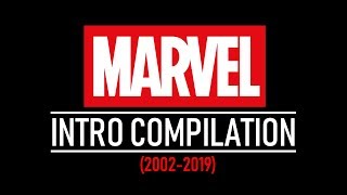 EVERY MARVEL INTRO 20022019 Including Captain Marvel amp SpiderMan Far From Home Concepts [upl. by Enyaj]