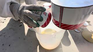 How to do Epoxy grout applicationMixing Epoxy GroutSampling Epoxy GroutConbextra EP 10 Epoxy [upl. by Fenwick743]