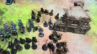 Angmar Vs Fiefdoms and Rohan alliance 650pt battle of Bywater tournament practice  fog of war [upl. by Oicelem545]