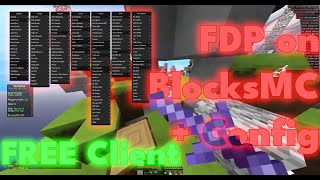 FDP on BlocksMC  FREE CLIENT  FDP Config Download [upl. by Nireves759]