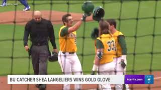 BU catcher Shea Langeliers wins gold glove [upl. by Stacia]