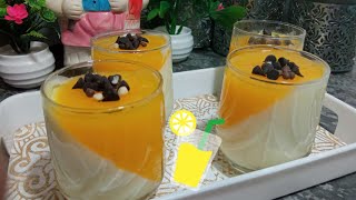 panacotta  أسهل وأسرع تحلية أو بناكوطا بالبرتقال لذيذة ومنعشة ديال هاذ الوقت [upl. by Anitnas]