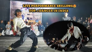 Winner LIVE DANCER PERFORMER😍Rock the stage STEVE JYRWAampRaktim dance😍SHILLONG Top Level dancer😍 [upl. by Hiamerej]