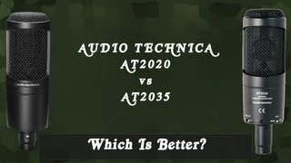 Unboxing  Comparison Audio Technica AT2035 vs AT2020 [upl. by Annaeerb]