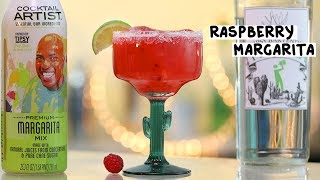 Cocktail Artist Raspberry Margarita  Tipsy Bartender [upl. by Arykat]