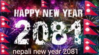 Happy New Year 281 happy new year 2081 nepali2081 New Year status 2081 sal ko subhakamana video [upl. by Wilscam]