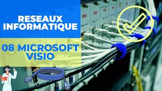 Réseau Informatique 08  Diagramme de réseau avec Microsoft Visio  الدرس الثامن [upl. by Infeld940]