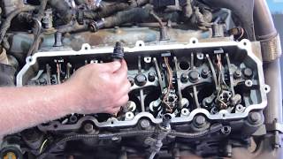 Ford 60 Liter Powerstroke Fuel Injector Installation [upl. by Ermeena]