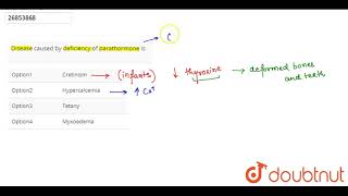 Disease caused by deficiency of parathormone is� [upl. by Enelym383]