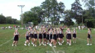 Sykesville Raiders Cheerleaders A2 Halftime part 1 [upl. by Ydnolem]