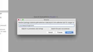 2017 Edition How To Rename The Android Studio Package [upl. by Nosreip]