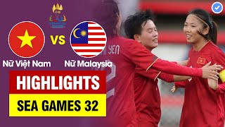 Highlights Việt Nam vs Malaysia  Siêu phẩm tuyệt đẹp mở màn  Huỳnh Như trình diễn đẳng cấp Châu Âu [upl. by Tawnya]