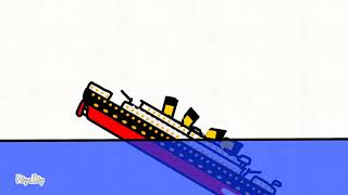 titanic sinking mini animation flipaclip [upl. by Litch148]