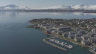 Tromsø Ishavskatedralen Fjellheisen magedans i Telegrafbukta UiT  Flying Over Norway [upl. by Tymon246]