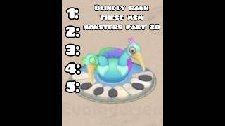 Blindly rank these My Singing Monsters  Pt 20  FPG90 [upl. by Drofla]