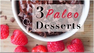 3 Paleo Desserts Gluten Free Dairy Free [upl. by Sesilu]