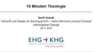 Vernunft und Glaube im Gleichgewicht  Heinz Kimmerle und sein Entwurf interreligiöser Dialoge [upl. by Tonl]