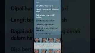 Lirik Lagu Langit Biru Cinta Searah  JKT48 shorts [upl. by Driskill2]