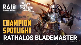 RAID Shadow Legends  Champion Spotlight  Rathalos Blademaster [upl. by Anwahsed]