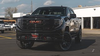 Giving a Custom 2022 GMC Sierra 1500 AT4 Truck a FULL Chrome Delete [upl. by Emmey718]