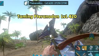 Taming 420 Lvl Pteranodon How to tame Pteranodon Ark Mobile Ark mobile revamp Ep 5 [upl. by Flori345]