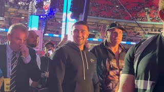 Tommy Fury attends Wembley with John Fury and brother Tyson Fury  Anthony Joshua v Daniel Dubios [upl. by Julita]