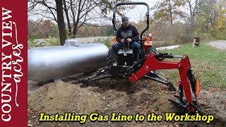 Installing Gas Line and regulators for a 500 gallon propane tank  Total cost for installation [upl. by Yv678]