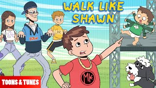 Walk Like Shawn 🎵 Music Video Animated in the FGTeeV Books Style [upl. by Derfiniw]