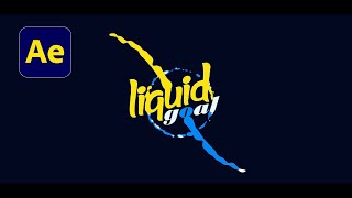 تعلم إظهار اللوغو باحترافية بتأير السائل او عمل انميشن لللوغو Liquid Logo Animation in After Effects [upl. by Nicholson709]