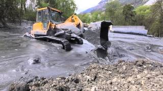 Val Parghera Tobel Bulldozer im Einsatz [upl. by Edialeda]