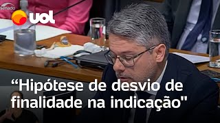 Alessandro Vieira anuncia voto contra indicação de Flávio Dino ao STF [upl. by Griseldis132]