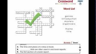 CC7105 How to Write a Book Report Crossword Mini [upl. by Oninrutas]