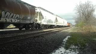 CSX 4229 Leads Mixed Freight amp Ballast Train  3032024 [upl. by Elliot491]