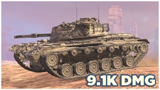 M48 Patton • 91K DMG • 5 KILLS • WoT Blitz [upl. by Eittel691]