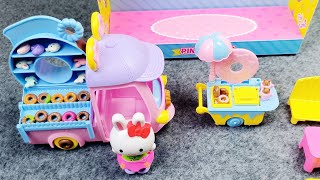 5 Minutes Satisfying with Unboxing Cute Rabbit Doughnuts house ASMR  Review Toys [upl. by Inaflahk]