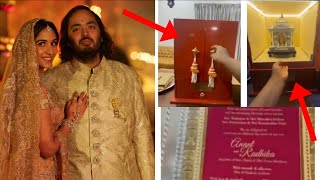 Anant Ambani and Radhika Merchant Wedding Invitation  Bollywoodlogy [upl. by Fondea]